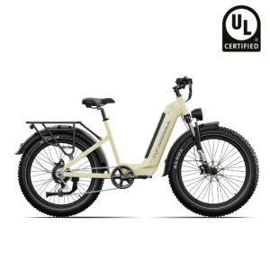 Trekker | Premium Step-Through Electric City Bike – Honeydew Green / +9 Power Station Upgrade